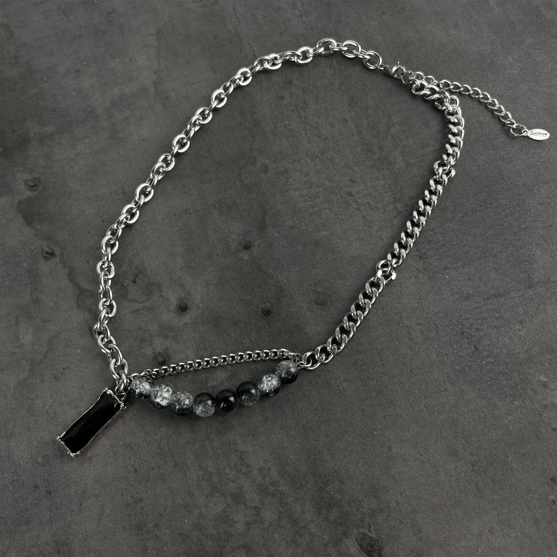 Obsidian Edge Titanium Necklace