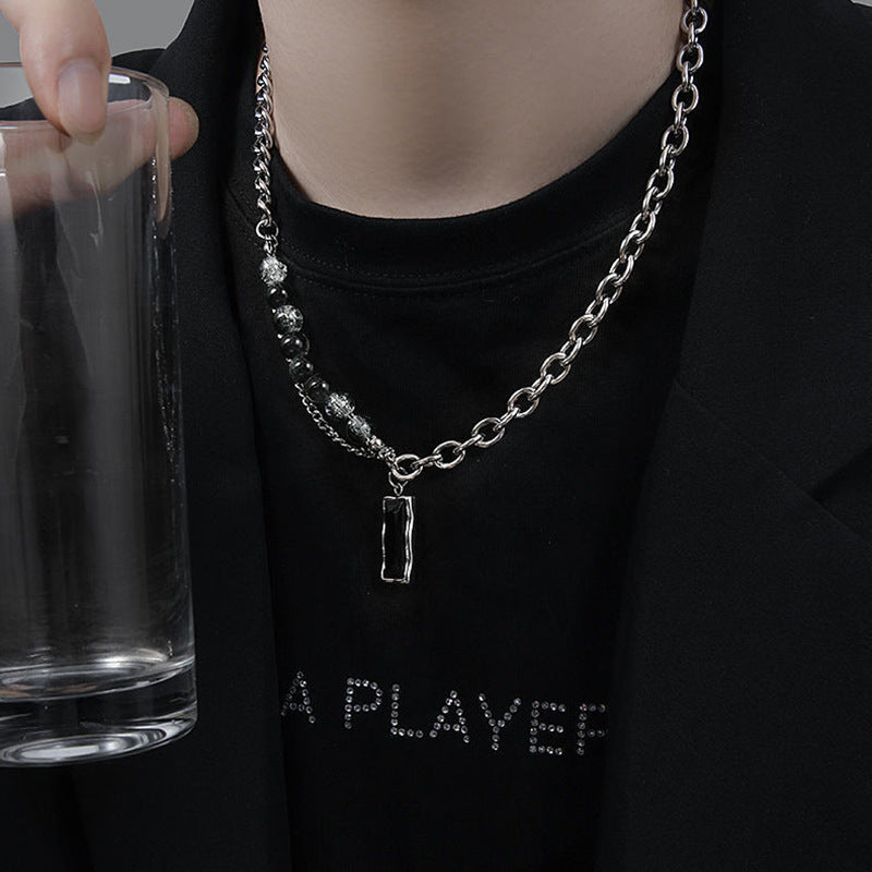 Obsidian Edge Titanium Necklace