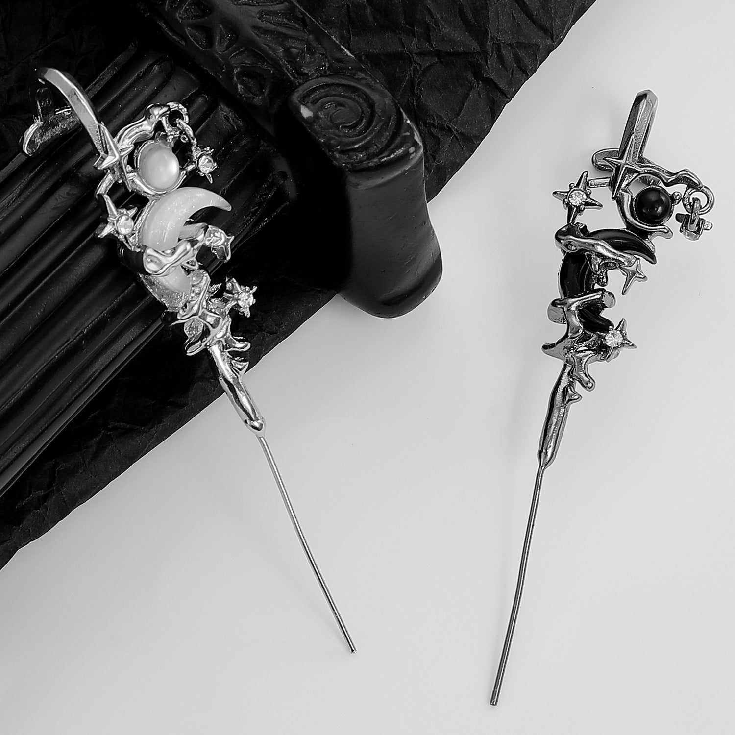 Moon Shard Ear Cuffs (Set of 2)