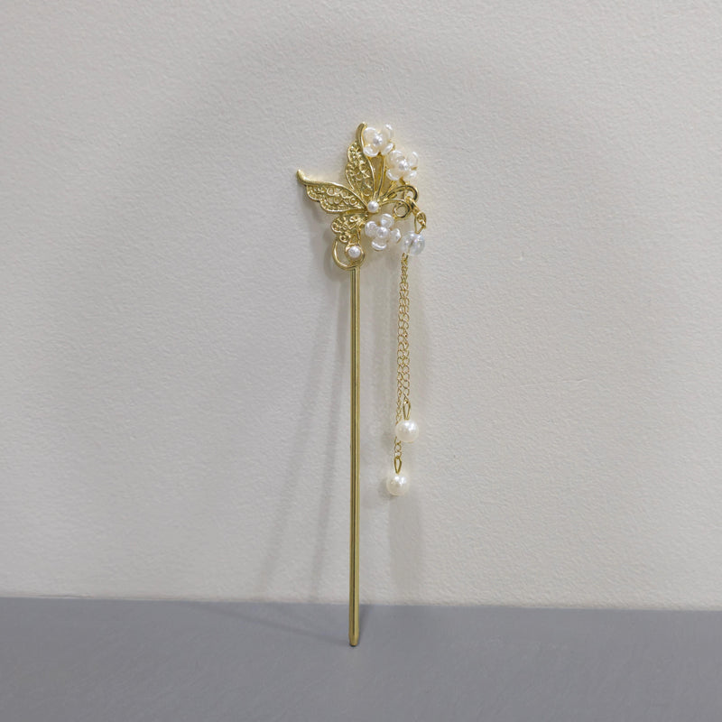 Golden Butterfly Hairpin