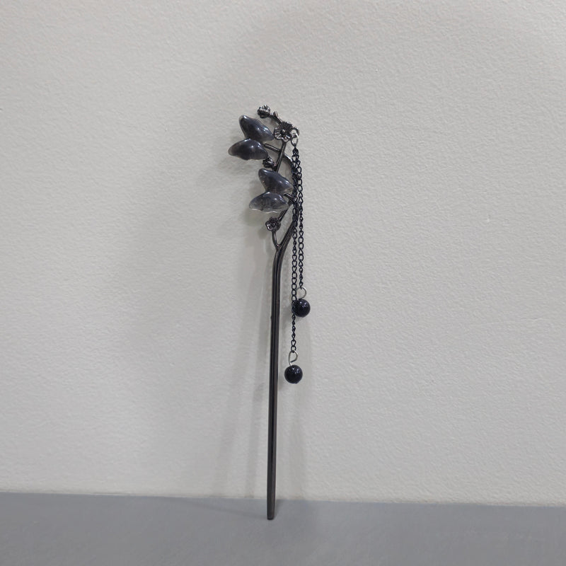 Black Rose Hairpin