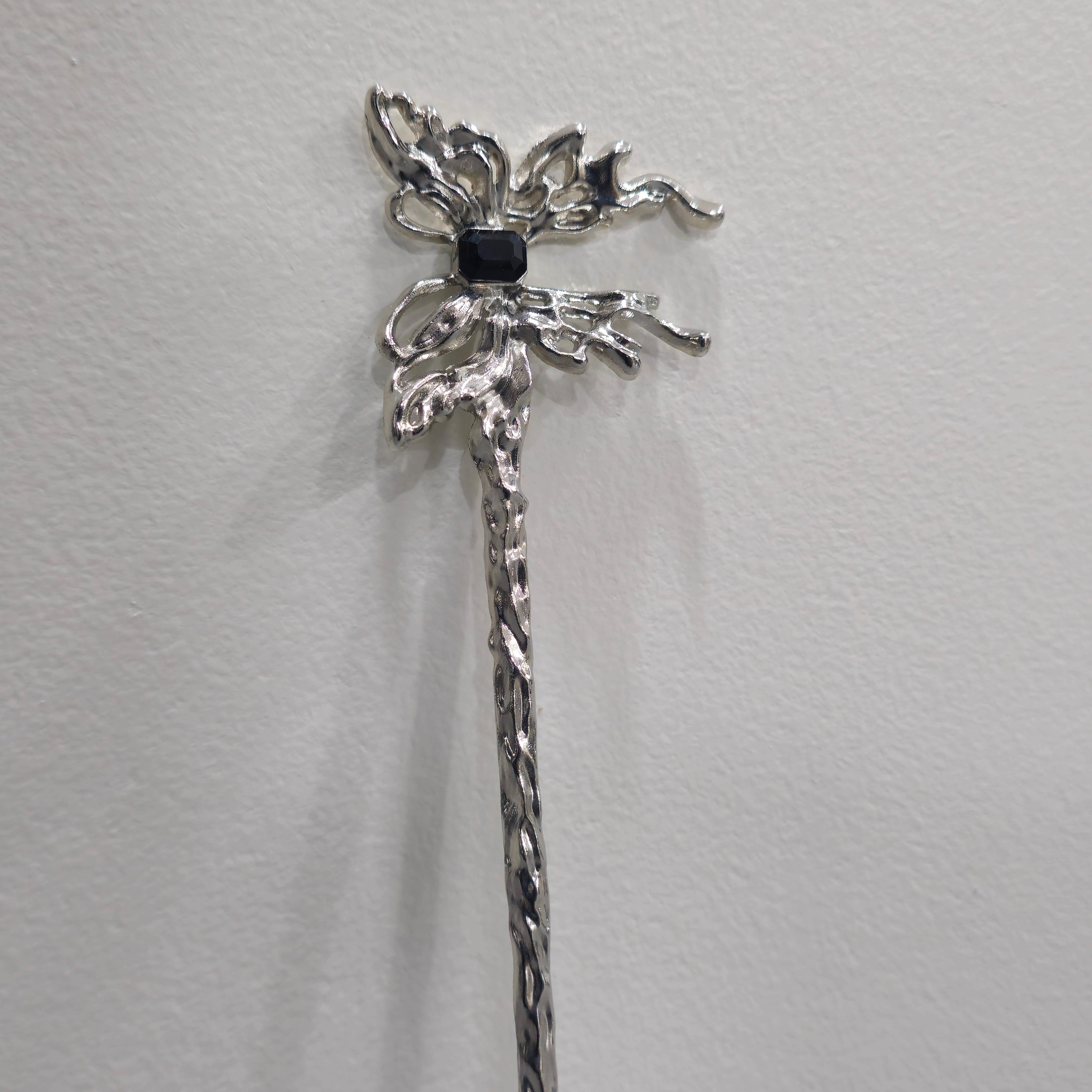 Scarlet Butterfly Hairpin