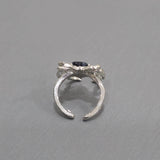 Gothic Spider Heart Ring