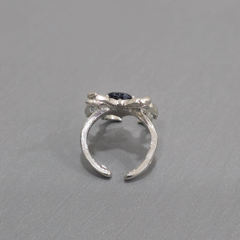 Gothic Spider Heart Ring