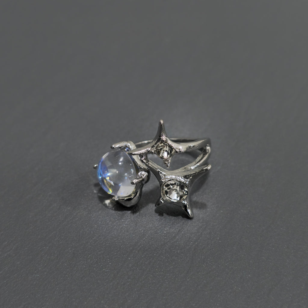 Eight-Pointed Star Moonlight Ring