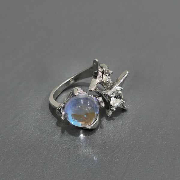 Eight-Pointed Star Moonlight Ring