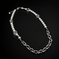 Pearl Link unisex pearl and crystal necklace