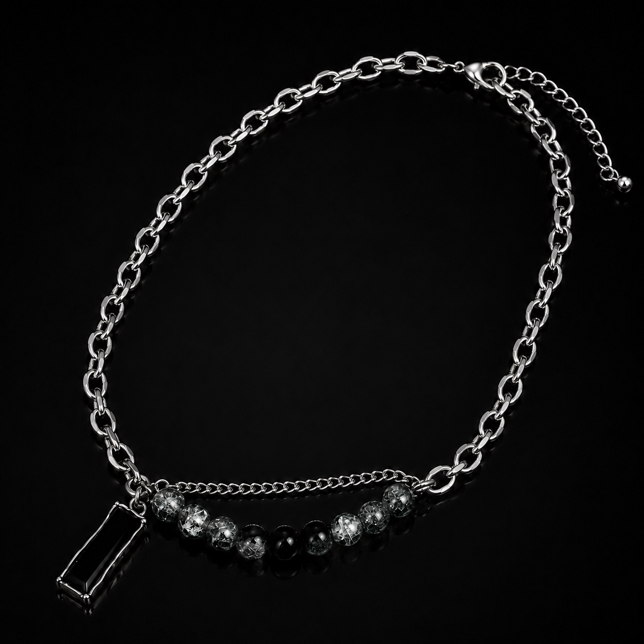 Obsidian Edge Titanium Necklace