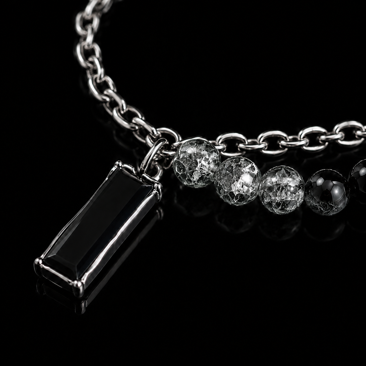Obsidian Edge Titanium Necklace