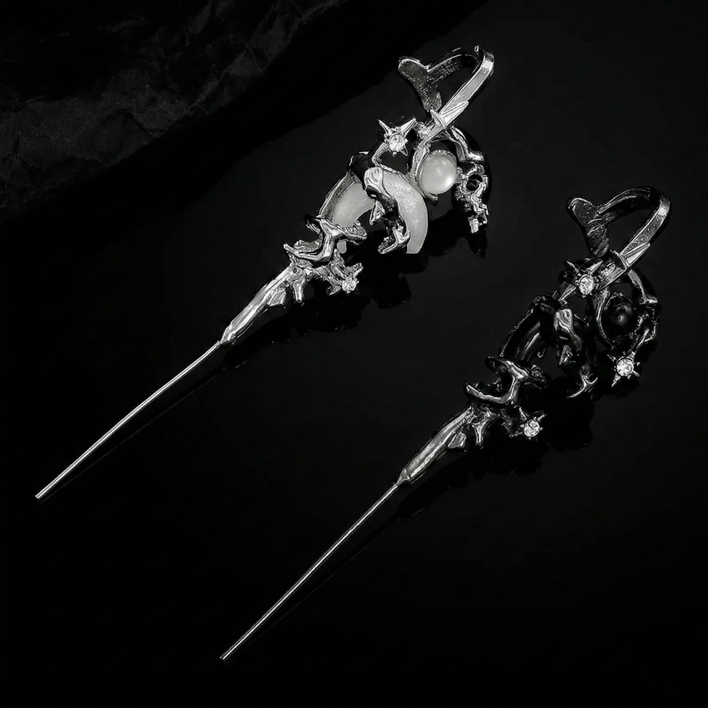 Moon Shard Ear Cuffs (Set of 2)