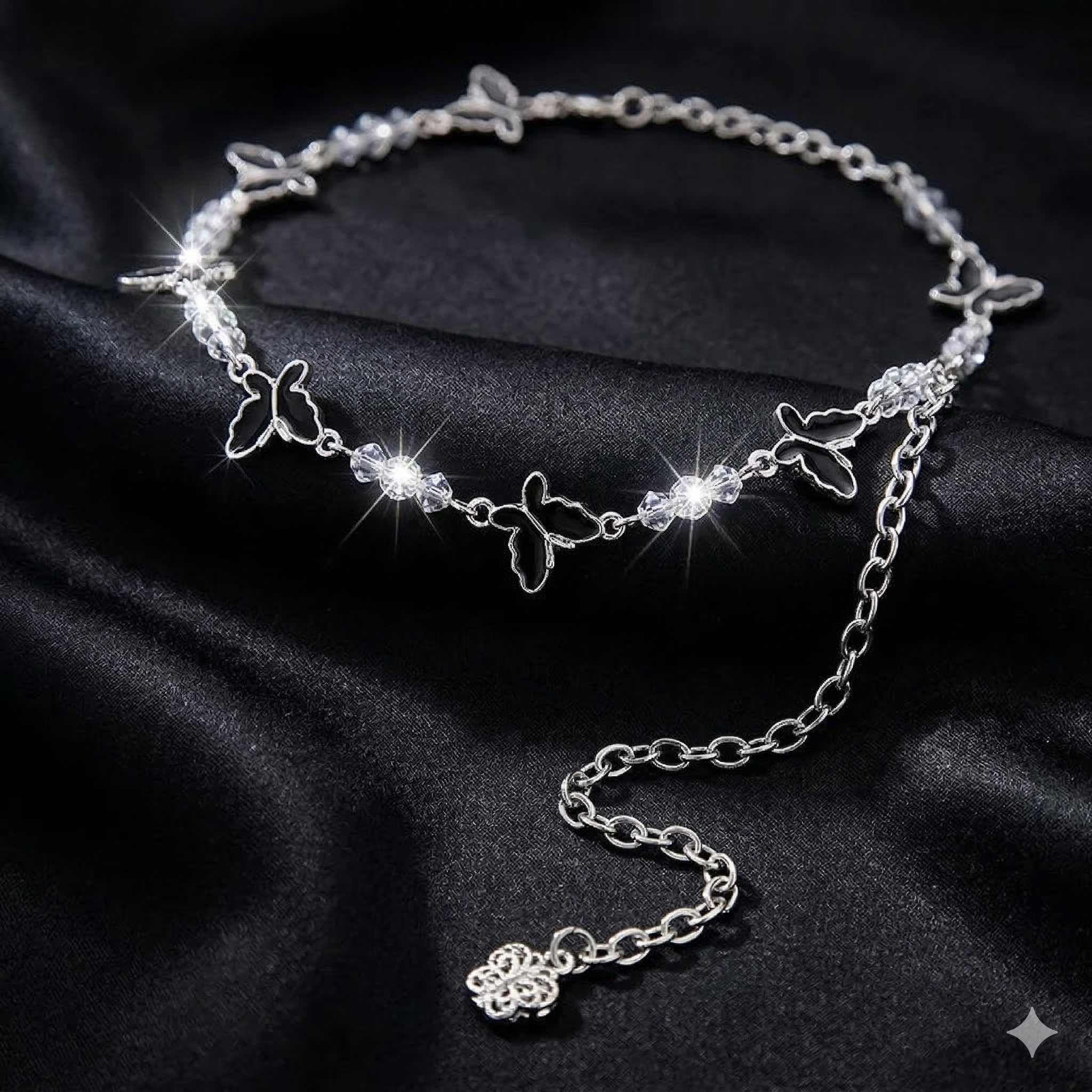 Hollow Butterfly Crystal Waist Chain