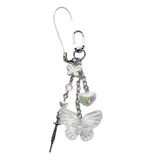 Heart-Shaped Butterfly Keychain