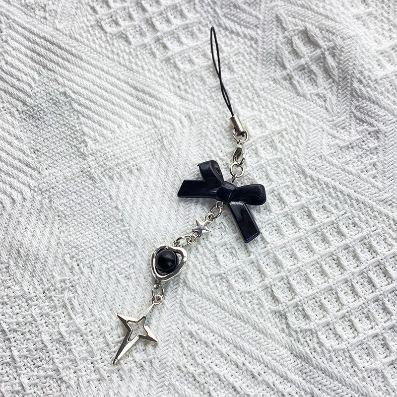 Heart-Shaped Butterfly Keychain