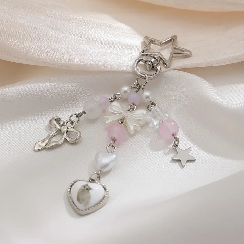 Star Charm Dangling Keychain