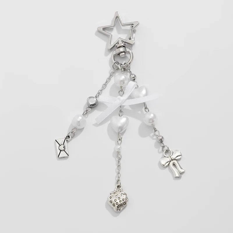 Star Charm Dangling Keychain