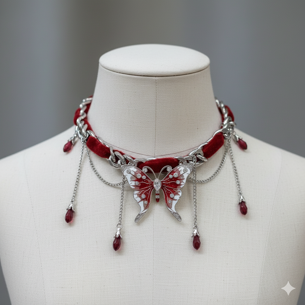 The Crimson Monarch Choker