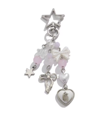 Star Charm Dangling Keychain