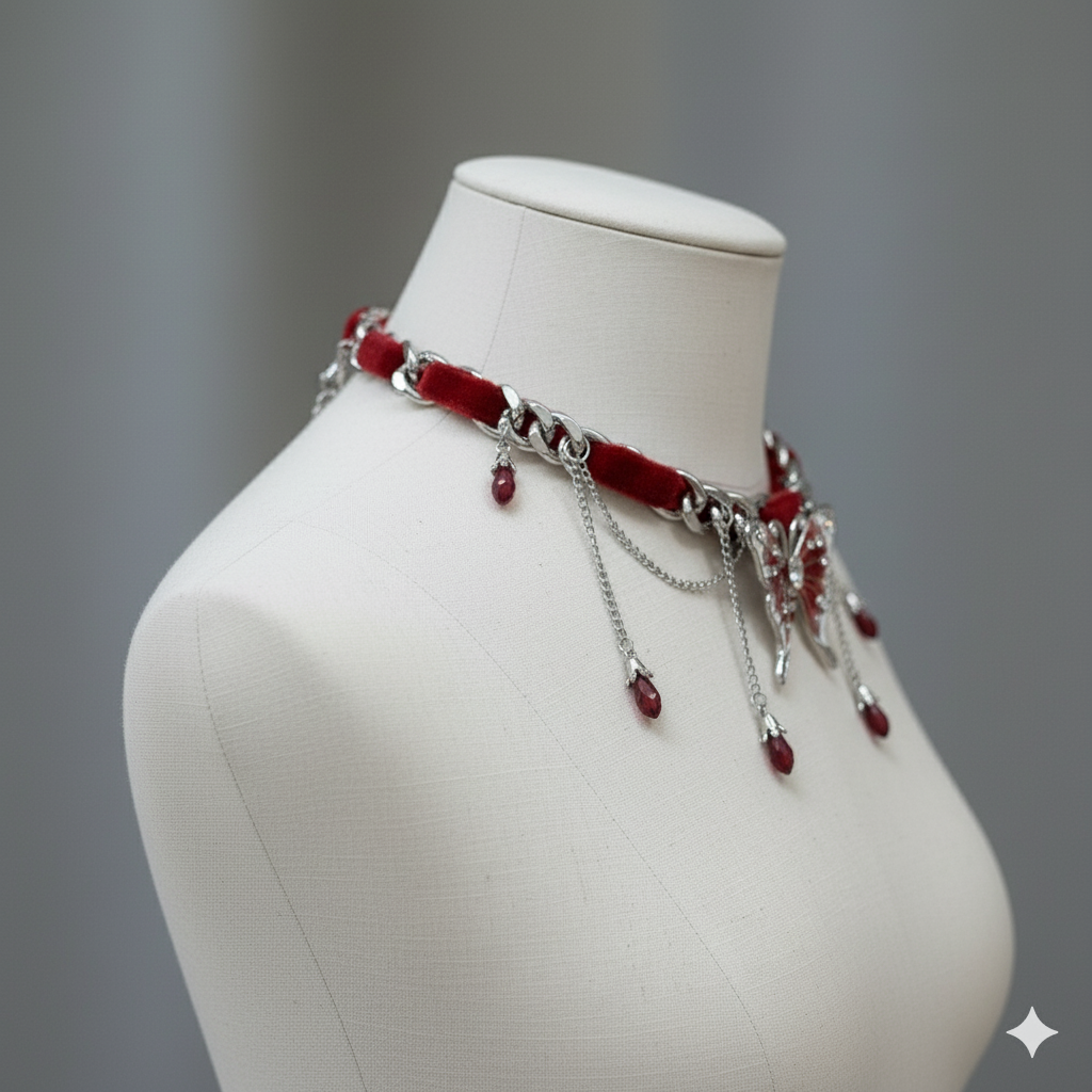 The Crimson Monarch Choker