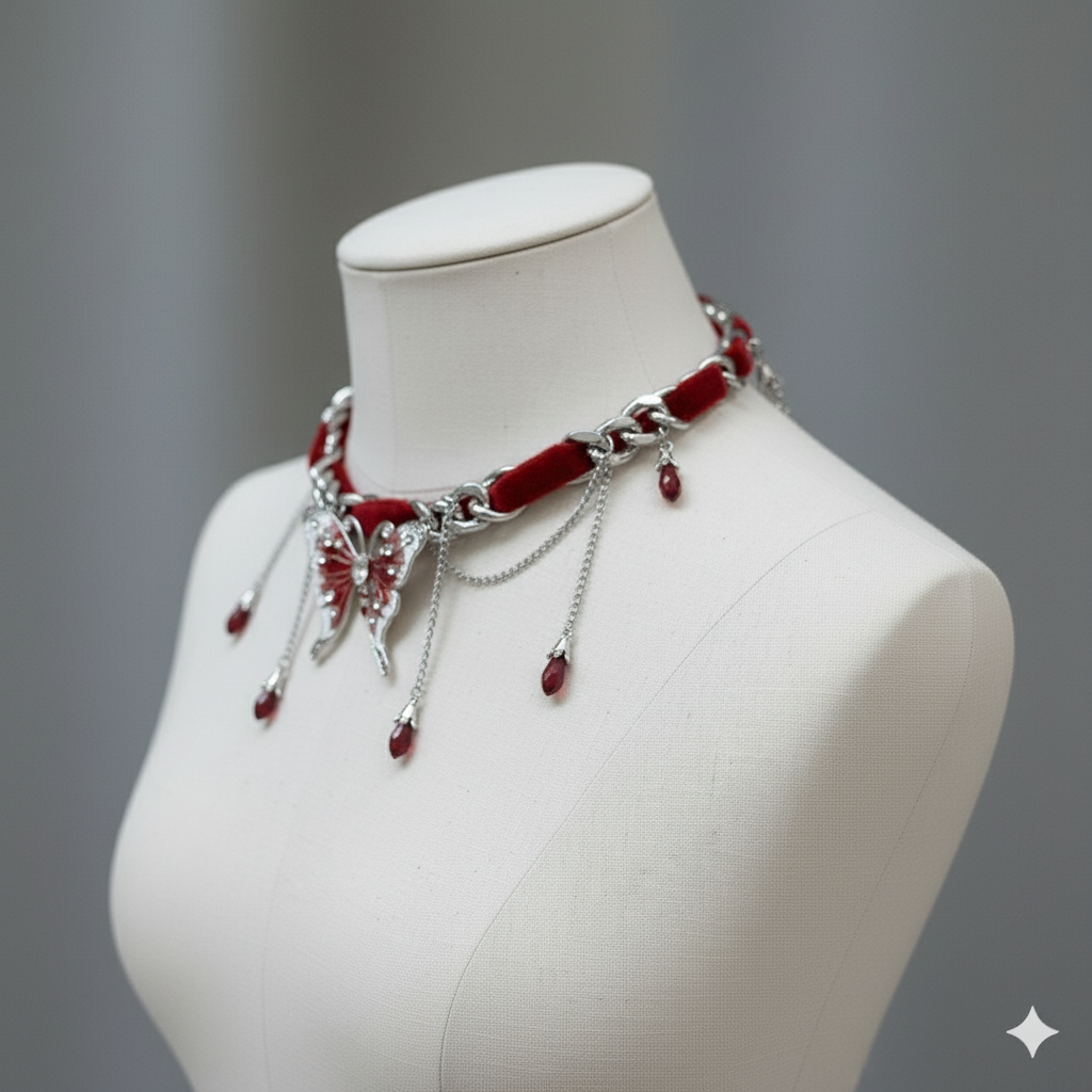 The Crimson Monarch Choker